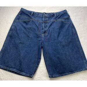 Marithe Francois Girbaud Jean Shorts Men 40 Blue Loose‎ Denim Vintage Baggy Y2K